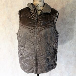 Jones New York, Silver-Gray Winter Vest. Large